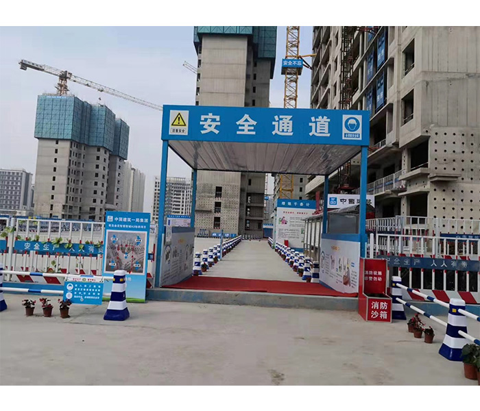 濟南工地安全通道安裝案例